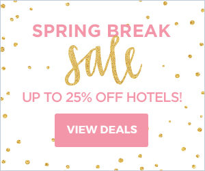 Spring Break Sale. Save up to 25% off hotels.